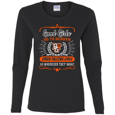 Good Girls Go To Heaven Bowling Green Falcons Girls T Shirts