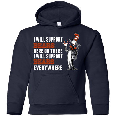I Will Support Everywhere Chicago Bears T Shirts