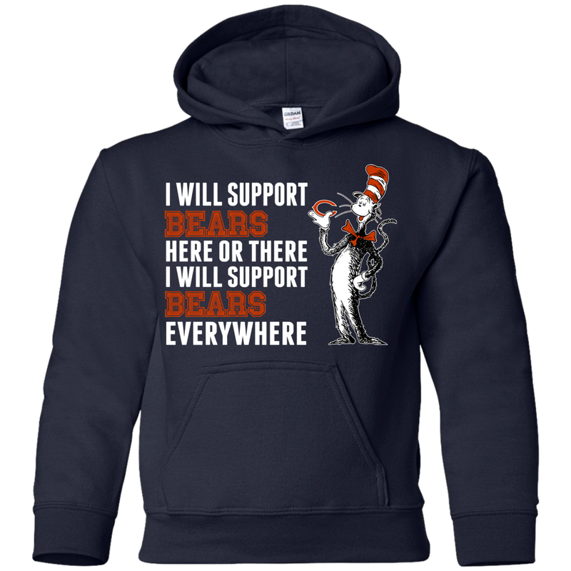 I Will Support Everywhere Chicago Bears T Shirts