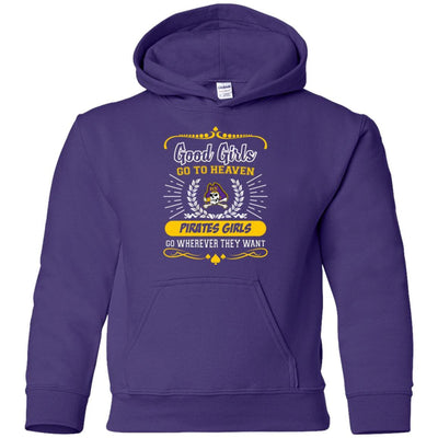 Good Girls Go To Heaven East Carolina Pirates Girls T Shirts