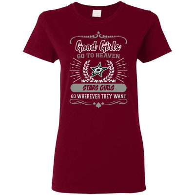 Good Girls Go To Heaven Dallas Stars Girls T Shirts