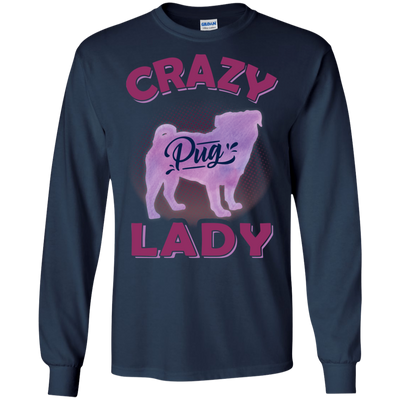 Crazy Pug Lady T Shirts