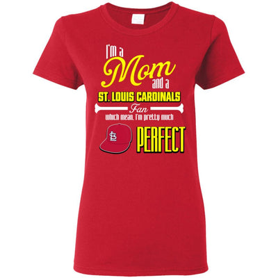 Cool Pretty Perfect Mom Fan St. Louis Cardinals T Shirt