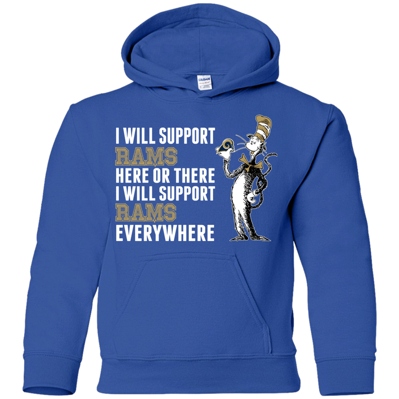 I Will Support Everywhere Los Angeles Rams T Shirts