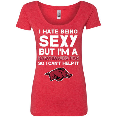 I Hate Being Sexy But I'm Fan So I Can't Help It Arkansas Razorbacks T Shirt