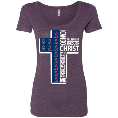 Gorgeous I Can Do All Things Through Christ Los Angeles Angels T Shirts