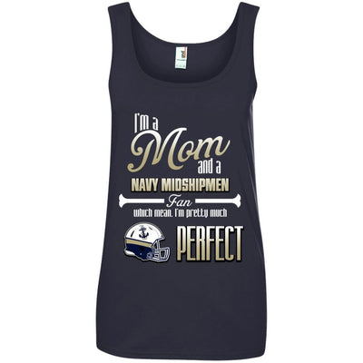 Cool Pretty Perfect Mom Fan Navy Midshipmen T Shirt