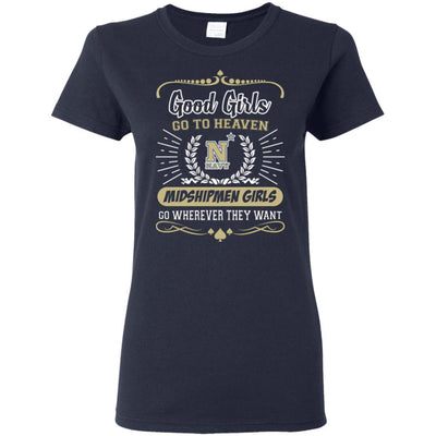 Good Girls Go To Heaven Navy Midshipmen Girls T Shirts