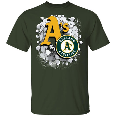 Colorful Earthquake Art Oakland Athletics T Shirt