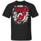 Colorful Earthquake Art New Jersey Devils T Shirt