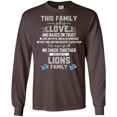 We Are A Detroit Lions Family T Shirt