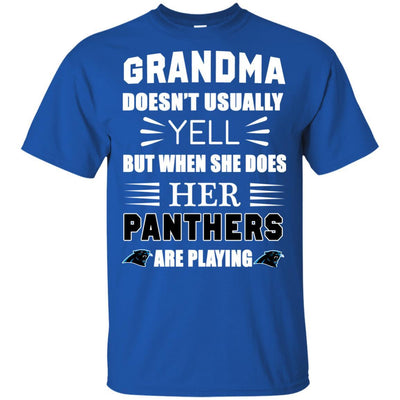 Grandma Doesn't Usually Yell Carolina Panthers T Shirts