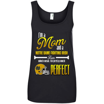 Cool Pretty Perfect Mom Fan Notre Dame Fighting Irish T Shirt