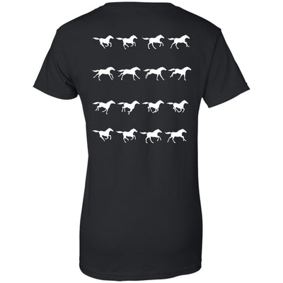 Horse Running Stop Motion Horse Tee Shirt For Equestrian Gift