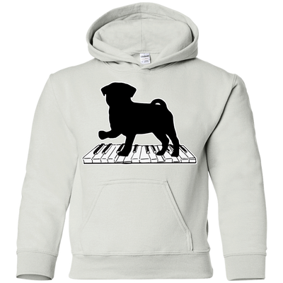 Pug Playing Piano Music T Shirts V2