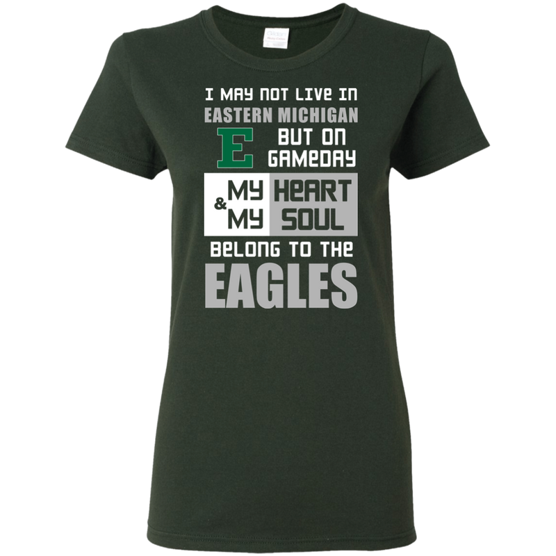 My Heart And My Soul Belong To The Eastern Michigan Eagles T Shirts