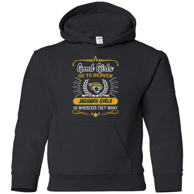 Good Girls Go To Heaven Jacksonville Jaguars Girls T Shirts