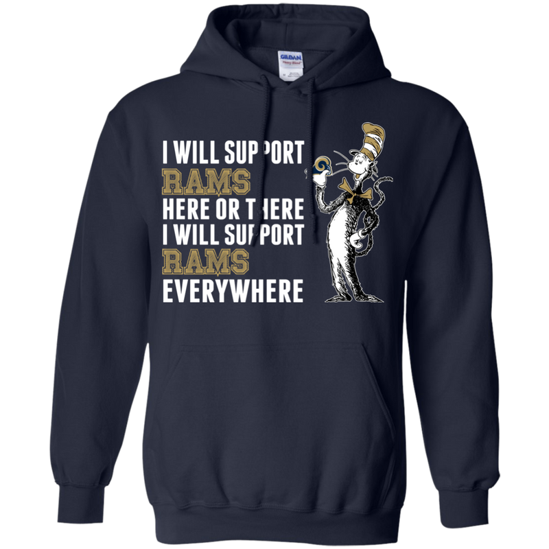 I Will Support Everywhere Los Angeles Rams T Shirts