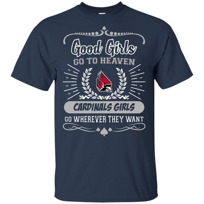 Good Girls Go To Heaven Ball State Cardinals Girls T Shirts