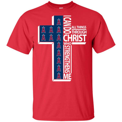 Gorgeous I Can Do All Things Through Christ Los Angeles Angels T Shirts