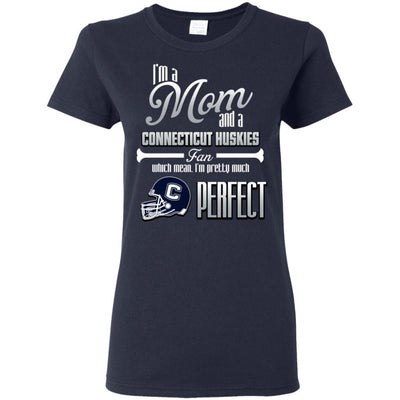 Cool Pretty Perfect Mom Fan Connecticut Huskies T Shirt