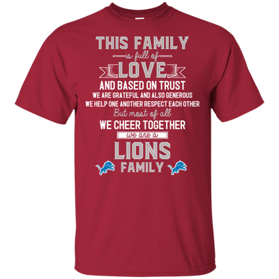 We Are A Detroit Lions Family T Shirt