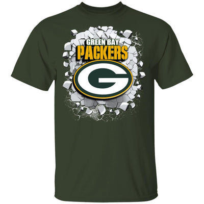 Colorful Earthquake Art Green Bay Packers T Shirt