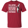 I Will Support Everywhere Arkansas Razorbacks T Shirts