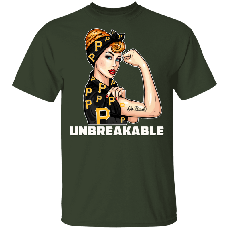 Beautiful Girl Unbreakable Go Pittsburgh Pirates T Shirt