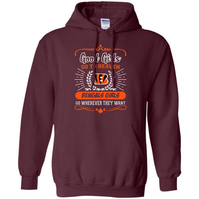 Good Girls Go To Heaven Cincinnati Bengals Girls T Shirts