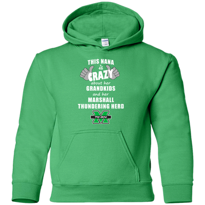 This Nana Is Crazy About Her Grandkids And Her Marshall Thundering Herd T Shirts