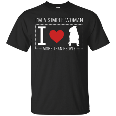 I'm A Simple Woman - Pug T Shirts