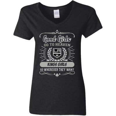 Good Girls Go To Heaven Los Angeles Kings Girls T Shirts