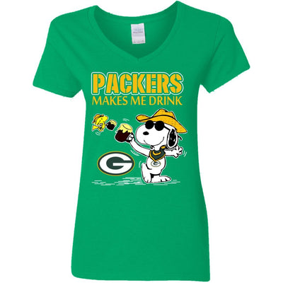 Green Bay Packers Make Me Drinks T Shirt