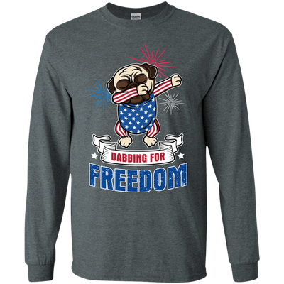 Dabbing For Freedom Pug T Shirts