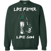 Happy Like Father Like Son Eastern Michigan Eagles T Shirts