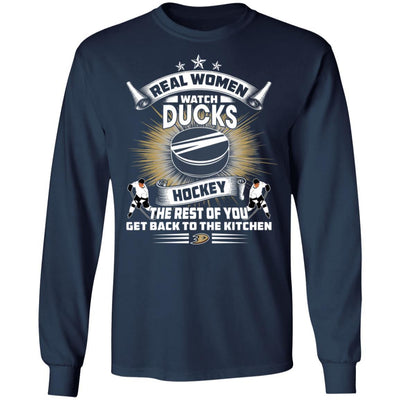 Funny Gift Real Women Watch Anaheim Ducks T Shirt