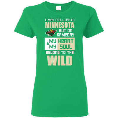 My Heart And My Soul Belong To The Minnesota Wild T Shirts