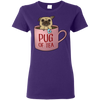 Pug Of Tea T Shirts