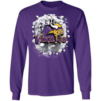 Colorful Earthquake Art Minnesota Vikings T Shirt