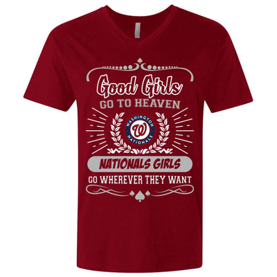 Good Girls Go To Heaven Washington Nationals Girls T Shirts