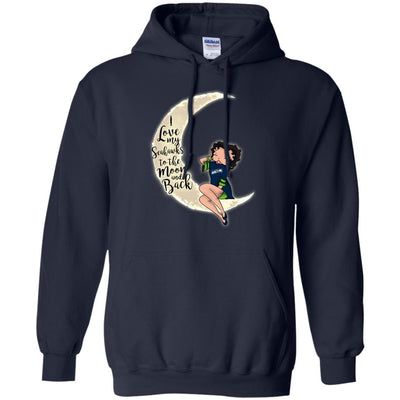 BB I Love My Seattle Seahawks To The Moon And Back T Shirt - Best Funny Store