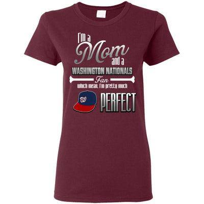 Cool Pretty Perfect Mom Fan Washington Nationals T Shirt