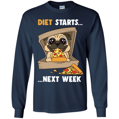 Diet Starts Next Week Pug T Shirts