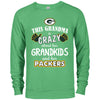 Funny This Grandma Is Crazy About Her Grandkids And Her Packers T Shirts