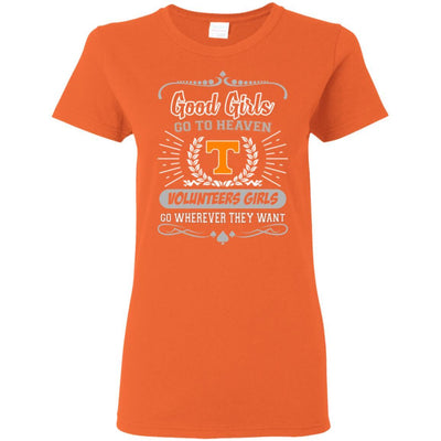 Good Girls Go To Heaven Tennessee Volunteers Girls T Shirts