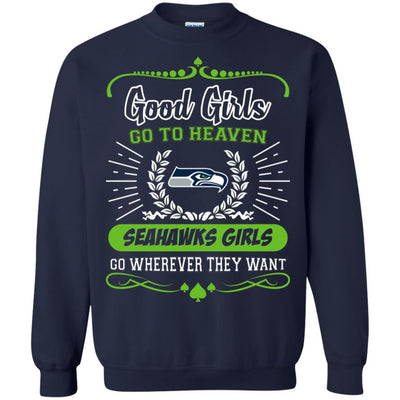 Good Girls Go To Heaven Seattle Seahawks Girls T Shirts