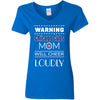 Warning Mom Will Cheer Loudly Chicago Cubs T Shirts