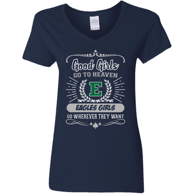 Good Girls Go To Heaven Eastern Michigan Eagles Girls T Shirts