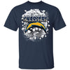 Colorful Earthquake Art Los Angeles Chargers T Shirt